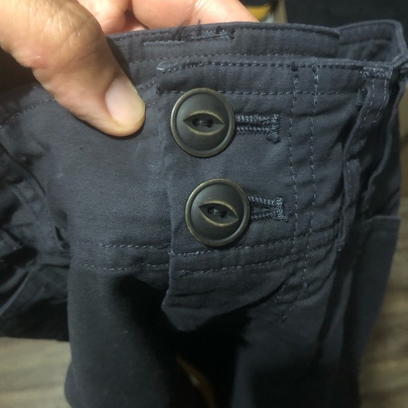 Anthropologie Fatima Dye Dipped Pants Women's 25 Wide Leg Cropped Two Button - Picture 3 of 7